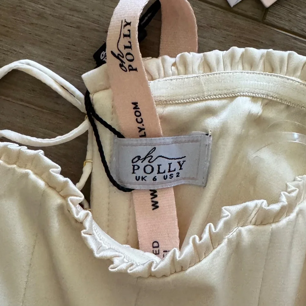 NWT Oh Polly Juliet Corset Mini Dress in Ivory - US 2 - Picture 6 of 8
